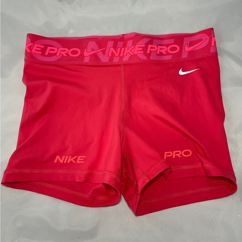 Nike Pro Women's Bright Pink Athletic Shorts